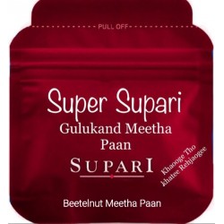 SUPER SUPARI Rs 10 GULUKAND MEETHA PAAN ZIPPER POUCH 