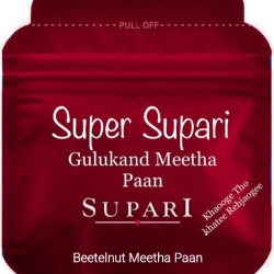 SUPER SUPARI Rs 10 GULUKAND MEETHA PAAN ZIPPER POUCH 