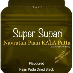 SUPER SUPARI Rs 10 NAVRATTAN KALA PATTA DRIED ZIPER POUCH FLAVOURED 